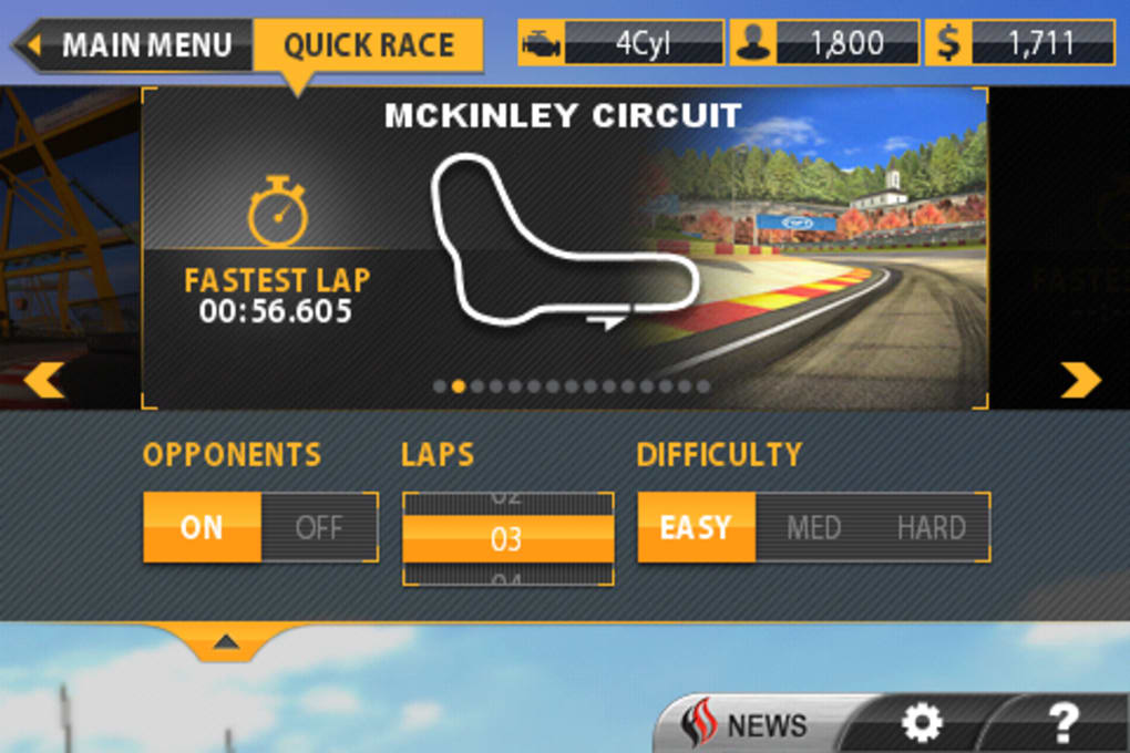 download and run real racing 2